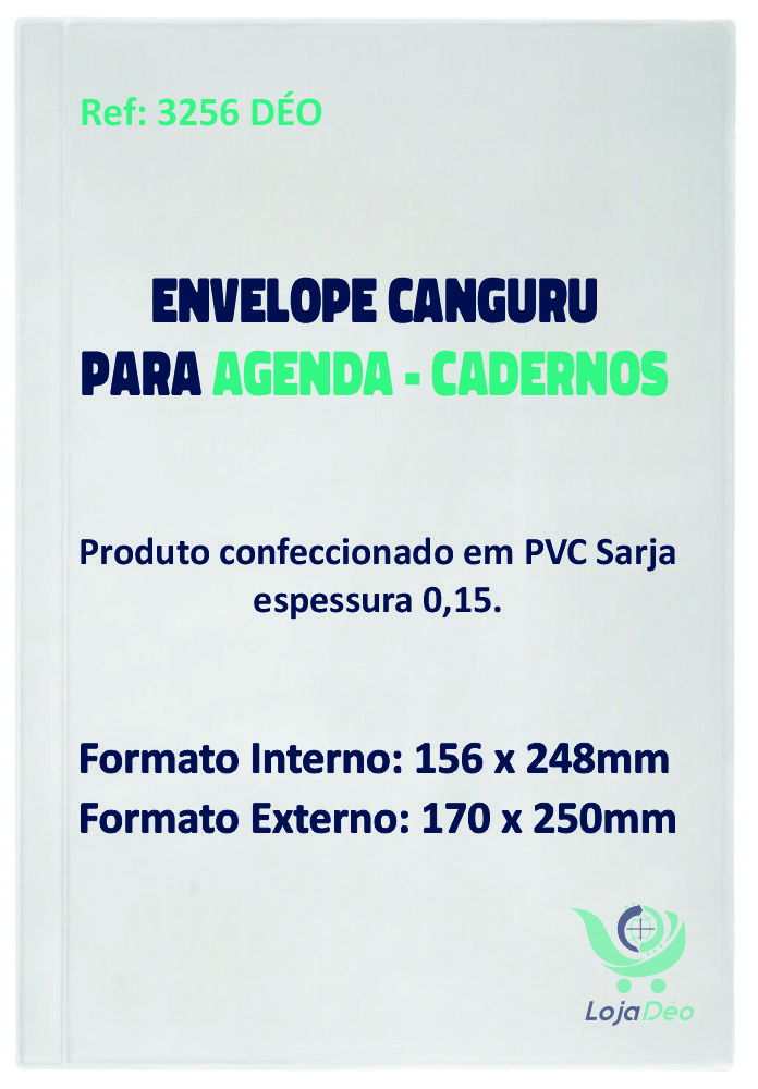 Envelope Canguru para Agenda/Cadernos Em ...