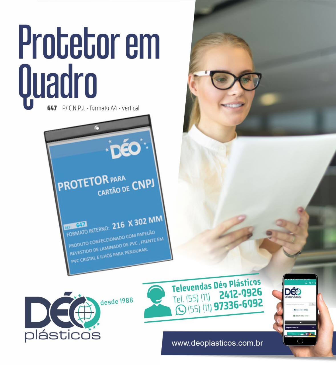 PORTA ALVARÁ VERTICAL EM QUADRO A4 CNPJ -...