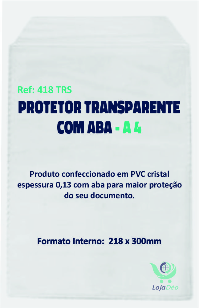 Porta Documento A4 em PVC Transparente co...