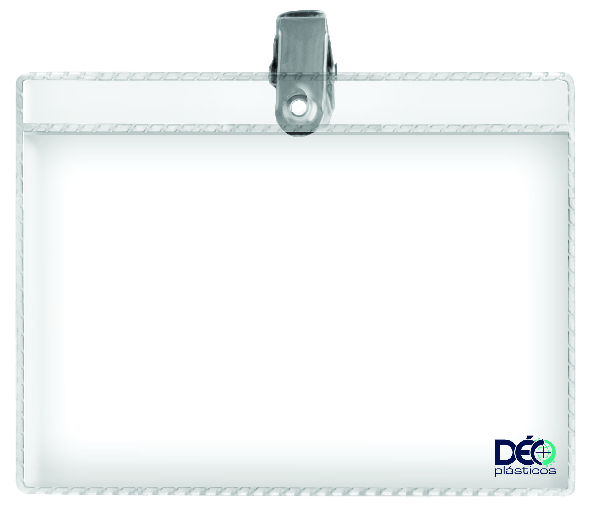 Identificador Horizontal Com Clips Fixo G...