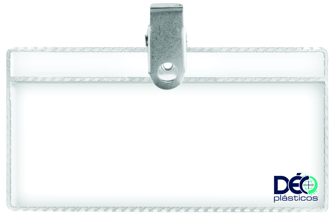 Identificador Horizontal Com Clip Fixo Pe...