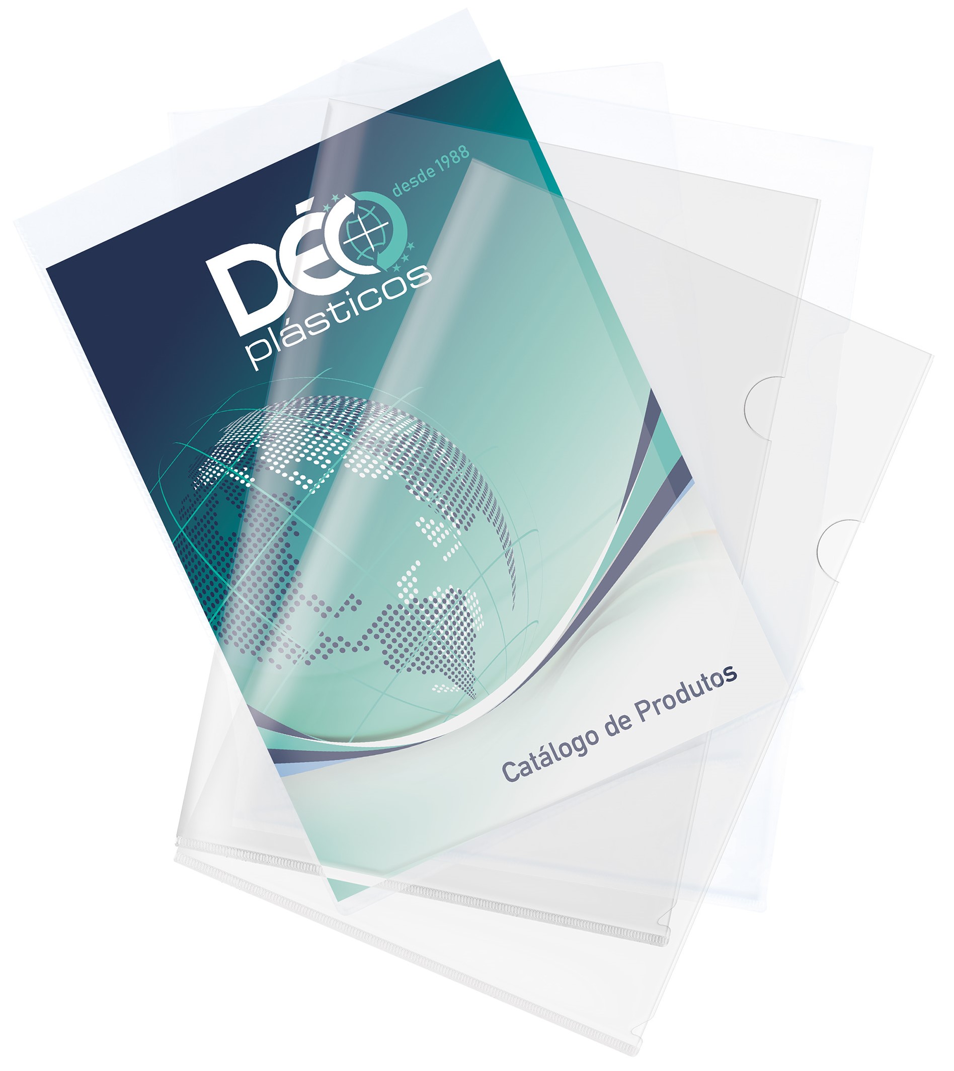 Pasta Em Formato L Em PVC Para Documentos