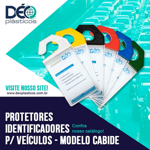 Porta Crachá Identificação Automotiva par...
