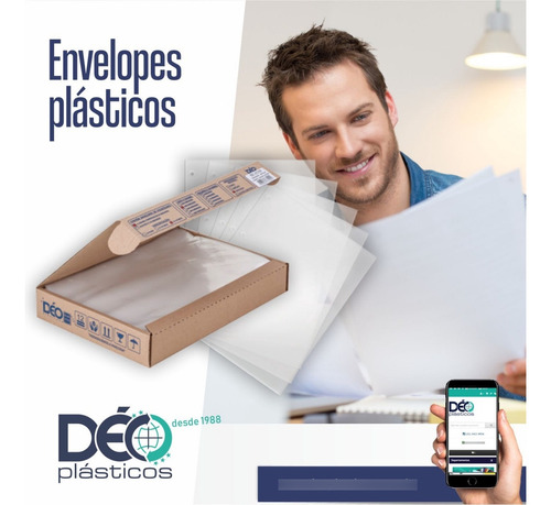 Saco Plastico Envelope 23x30 0,12 A4 Sem ...